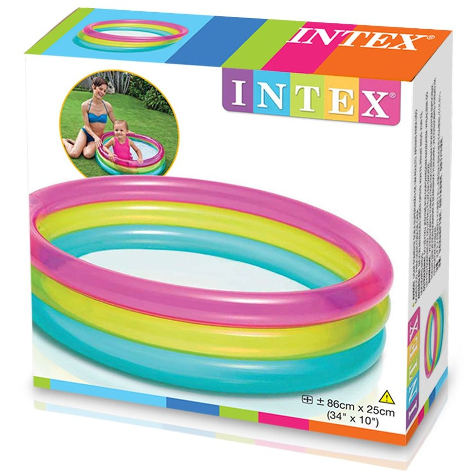 Fun Kids Inflatable Pool Rainbow Splash