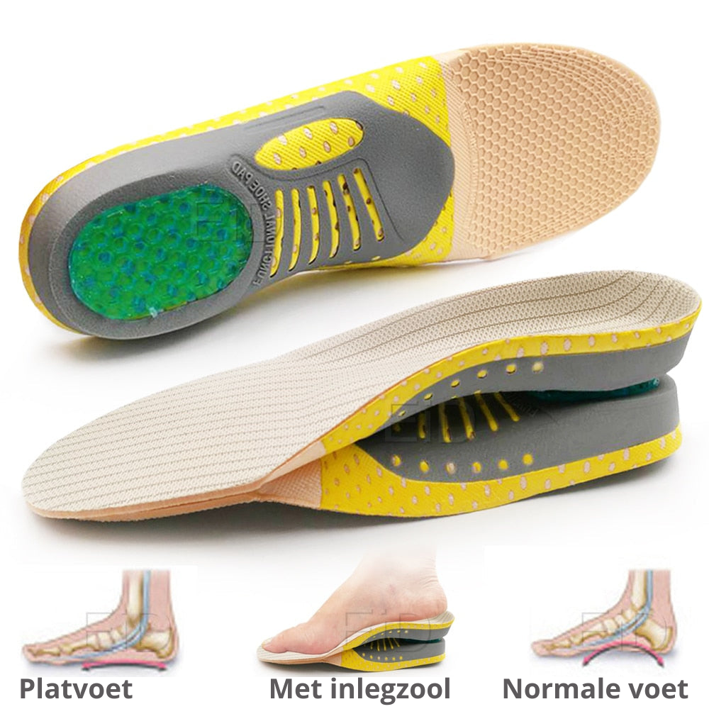 Comfortable Arch Support Gel Insoles for Foot Pain Relief