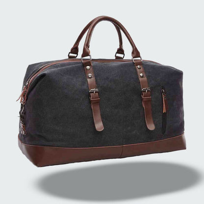 Stylish Leather Travel Duffel Bag 54cm