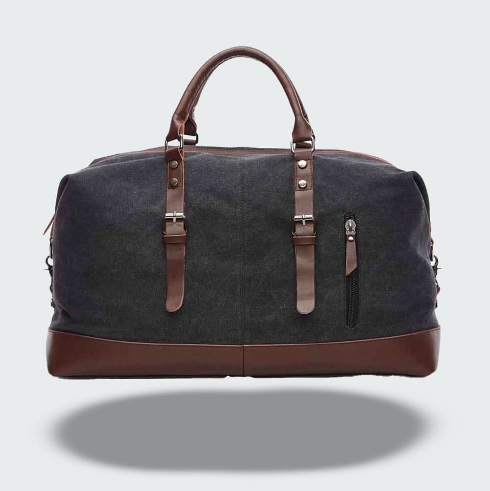 Stylish Leather Travel Duffel Bag 54cm