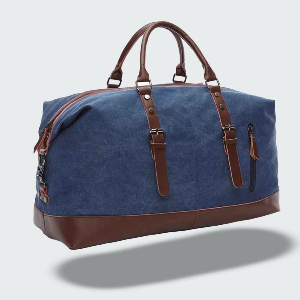 Stylish Leather Travel Duffel Bag 54cm