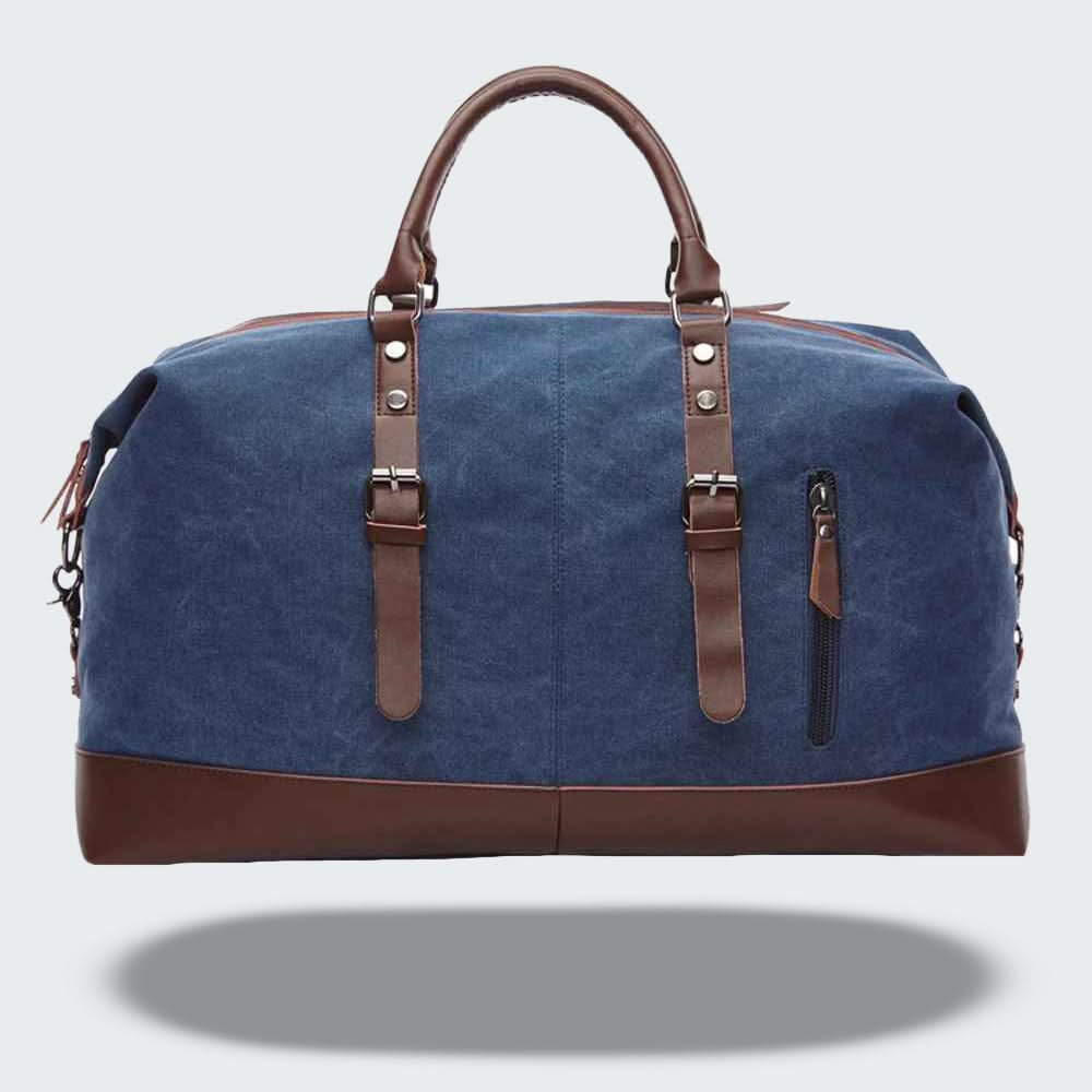Stylish Leather Travel Duffel Bag 54cm