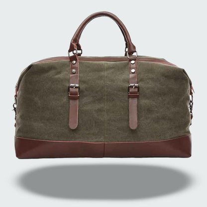 Stylish Leather Travel Duffel Bag 54cm