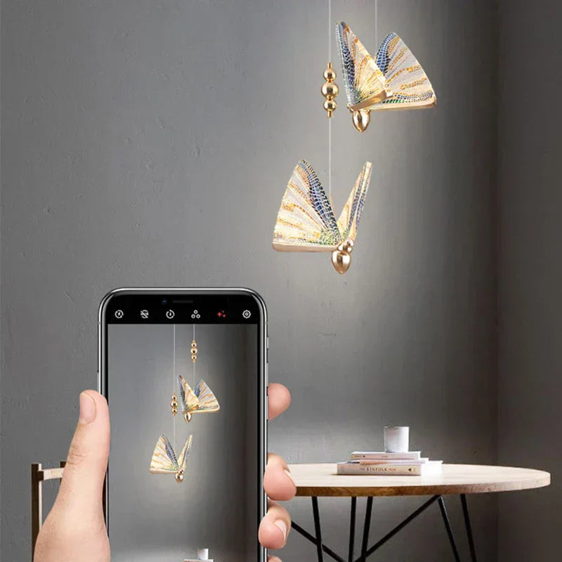 Stylish LED Pendant Light with Beautiful Floral Pattern