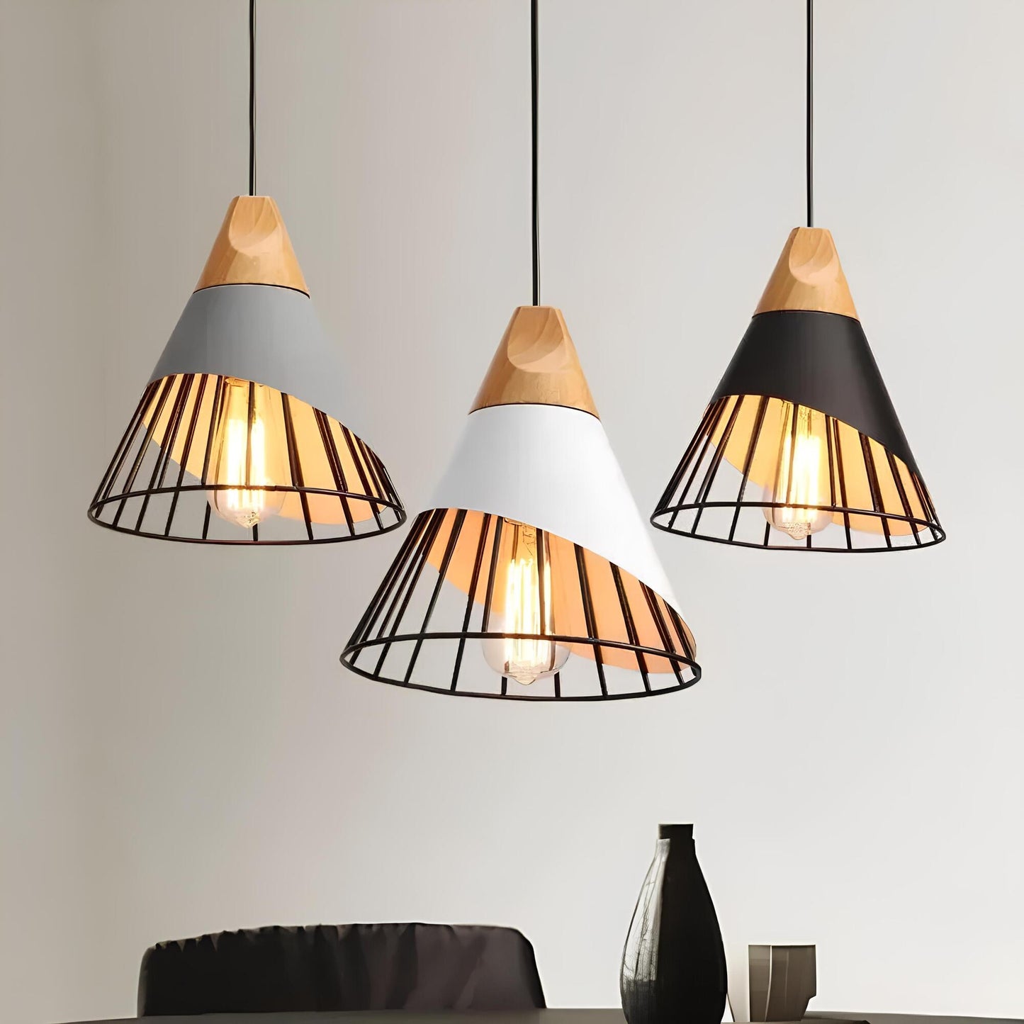 Rustic Metal Hanging Pendant Light - Befez
