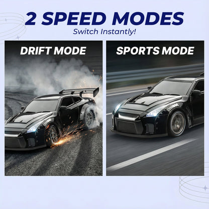 Fast RC Drift Car with LED Lights and 4WD