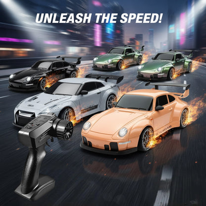 Fast RC Drift Car with LED Lights and 4WD