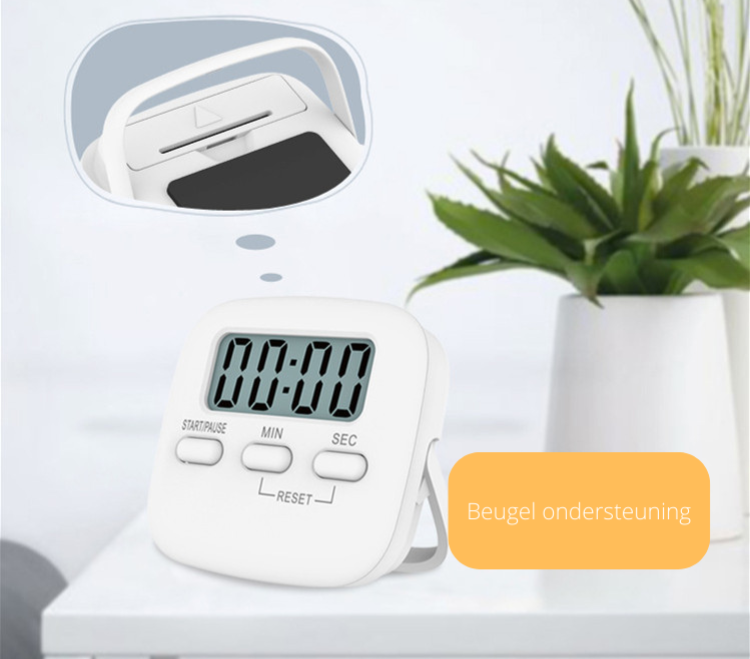 Compact Digital Kitchen Timer with Bowl Lift