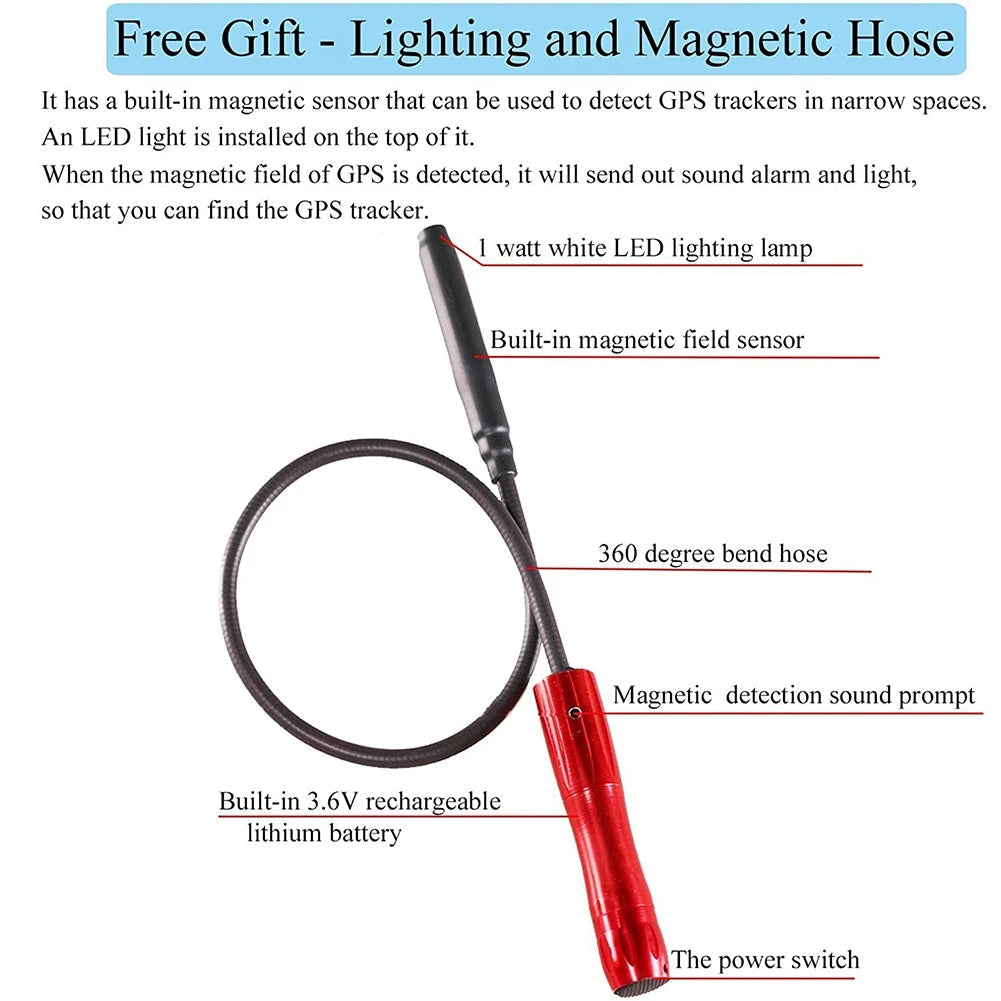 Advanced GPS Tracking Device with Free Scanner Tube