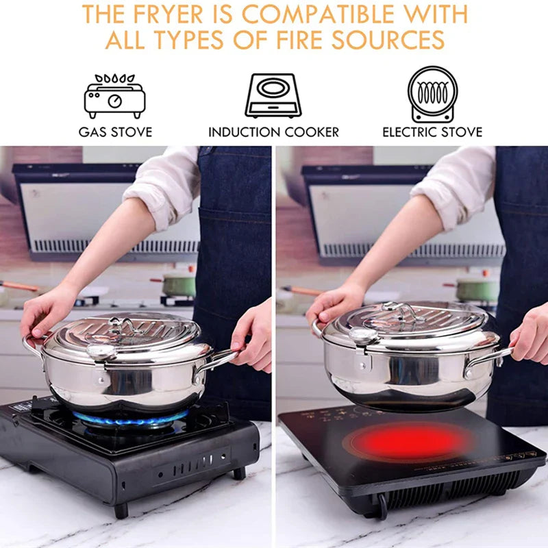 Deluxe Deep Fryer with Temperature Control