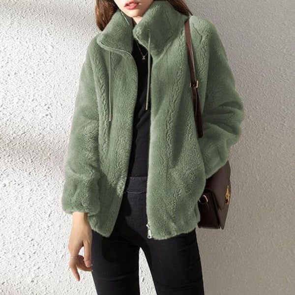 Warm Faux Fur Padded Coat