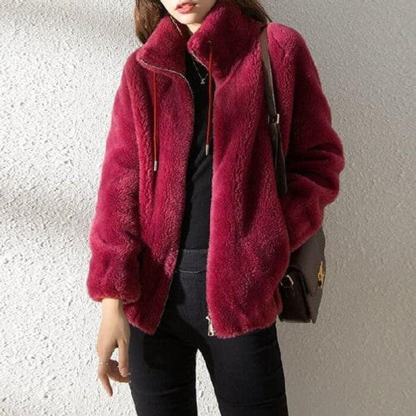 Warm Faux Fur Padded Coat