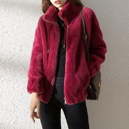 Warm Faux Fur Padded Coat