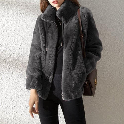 Warm Faux Fur Padded Coat