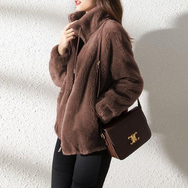 Warm Faux Fur Padded Coat