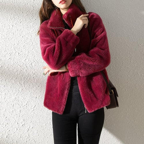 Warm Faux Fur Padded Coat