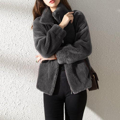 Warm Faux Fur Padded Coat