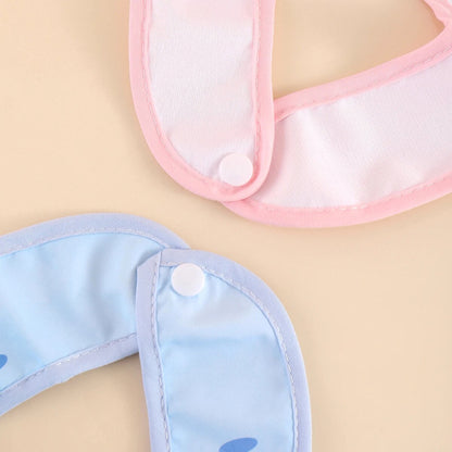 Soft Washable Baby Drool Bibs Set of 5