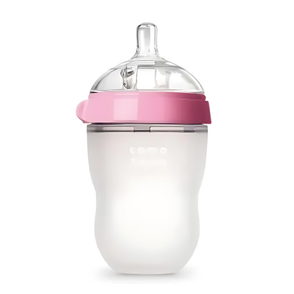 Soft Silicone Baby Bottle for Newborns
