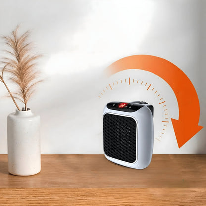 Compact Ceramic Electric Space Heater with Thermostat