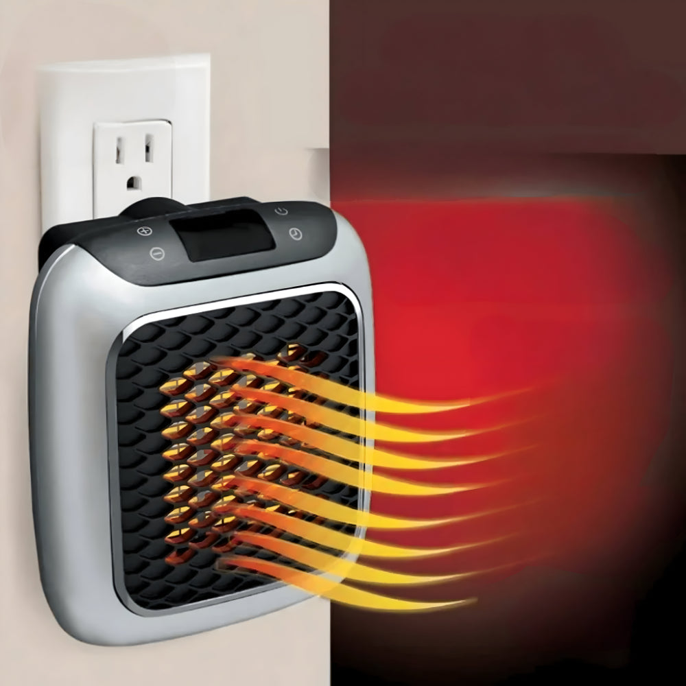 Compact Ceramic Electric Space Heater with Thermostat