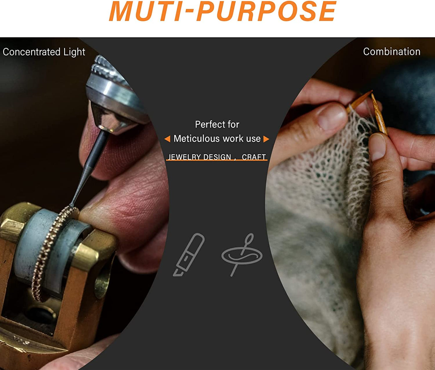 Bright LED Light For Knitting Needlework