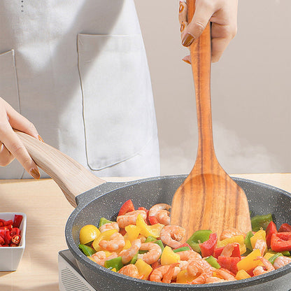 Eco Friendly Wooden Kitchen Utensil Set - Durable & Easy Clean