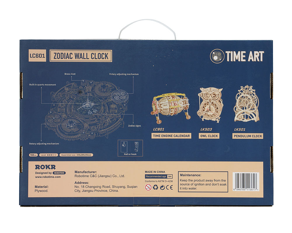 Astronomical Wall Clock Calendar