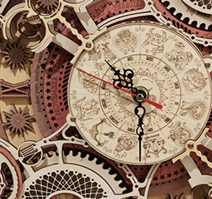 Astronomical Wall Clock Calendar