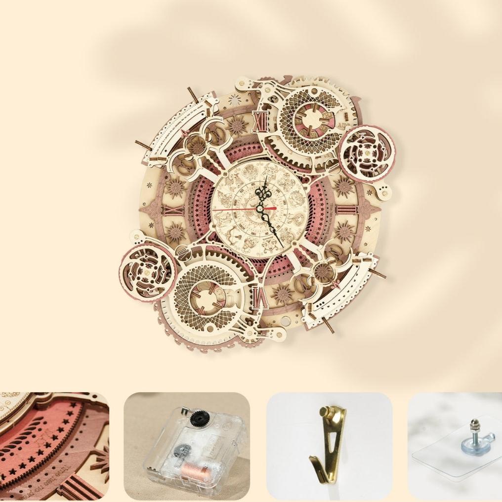 Astronomical Wall Clock Calendar