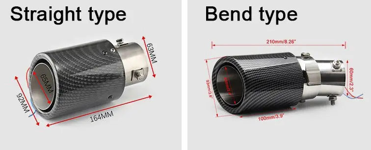 Befez | LED Muffler Tip - Carbon Fiber with Flame Design