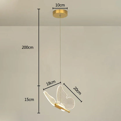 Colorful LED Butterfly Hanging Light