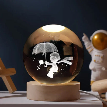 Personalized LED Table Lamp Star Design