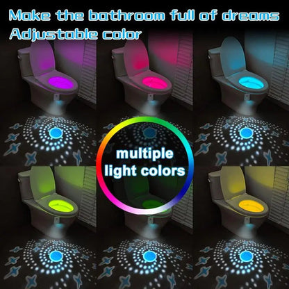 Automatic LED Bathroom Night Light with Motion Detector