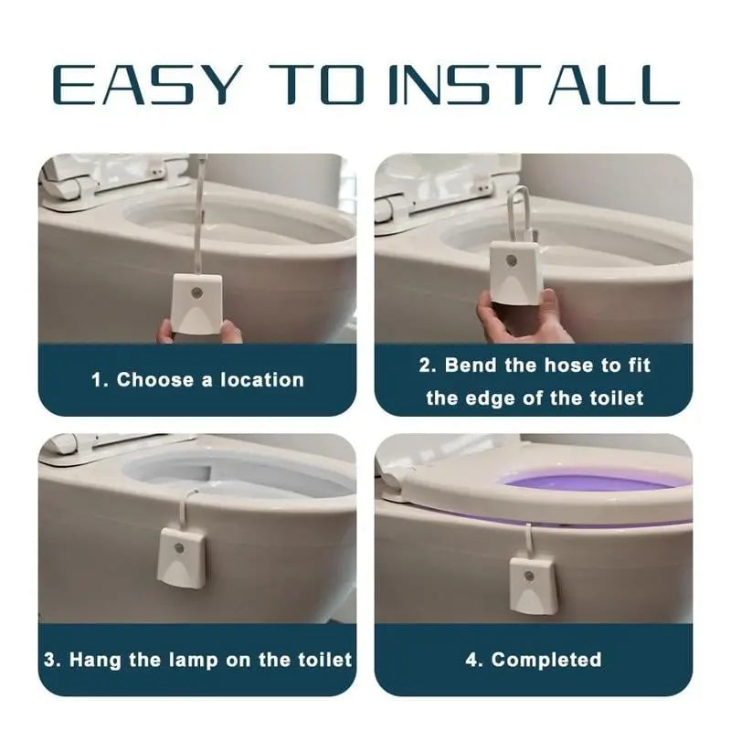 Automatic LED Bathroom Night Light with Motion Detector