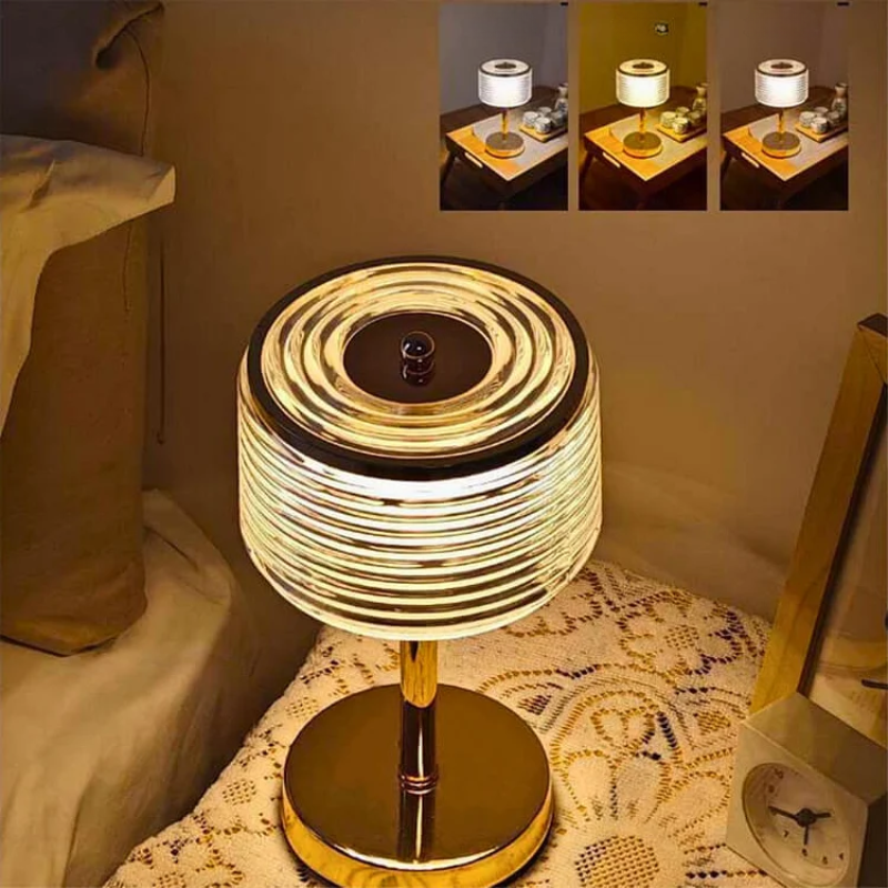 Contemporary Circular LED Desk Lamp