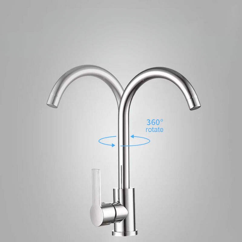 Stylish Chrome Kitchen Sink Faucet