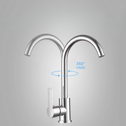 Stylish Chrome Kitchen Sink Faucet