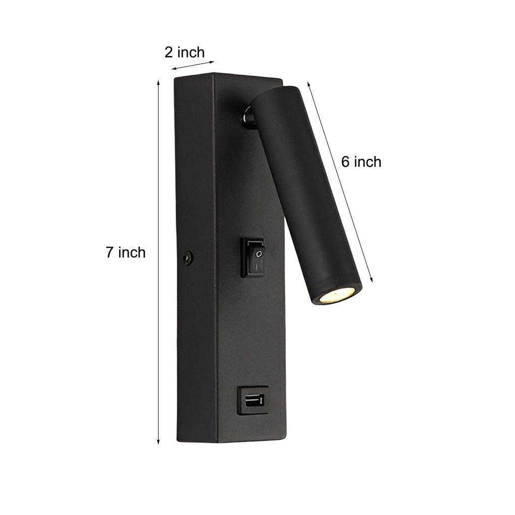 Premium LED Wall Light with Adjustable Arm and USB Charger