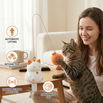 Fun Interactive Cat Toy with Moving Ball