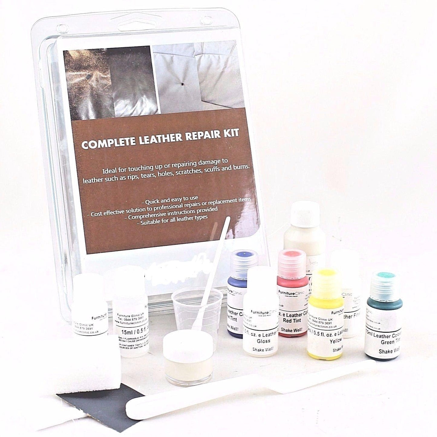 Premium Leather Fix Kit | Ultimate Leather Restoration Set
