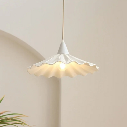 Stylish Ceramic Pendant Light with Textured Pattern