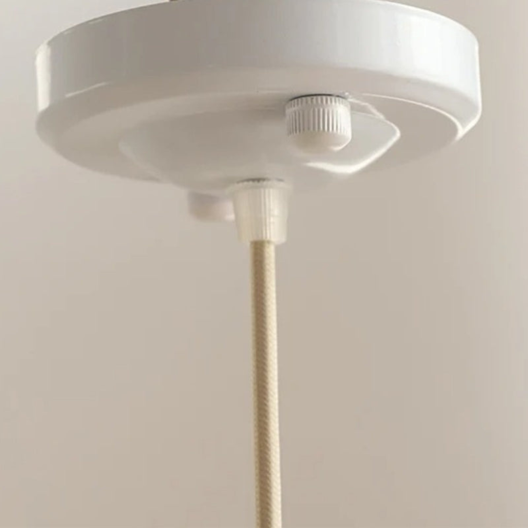 Stylish Ceramic Pendant Light with Textured Pattern