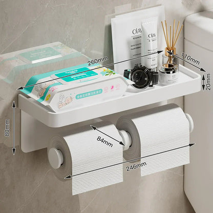 Modern Space Saving Toilet Paper Holder