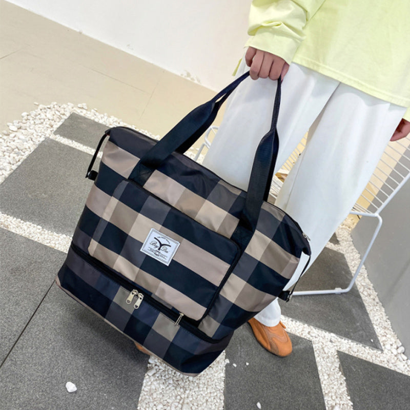 Befez | Classic Plaid Luggage Bag Extra Large