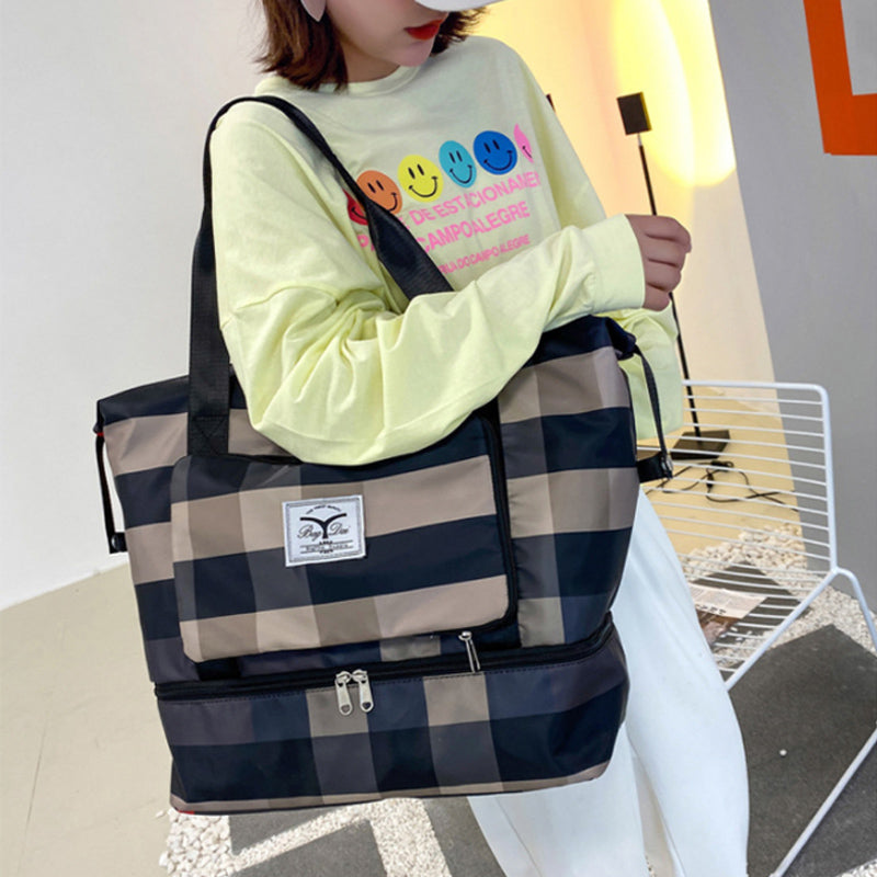 Befez | Classic Plaid Luggage Bag Extra Large