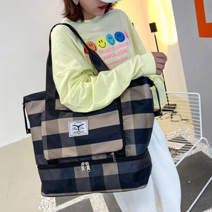 Befez | Classic Plaid Luggage Bag Extra Large