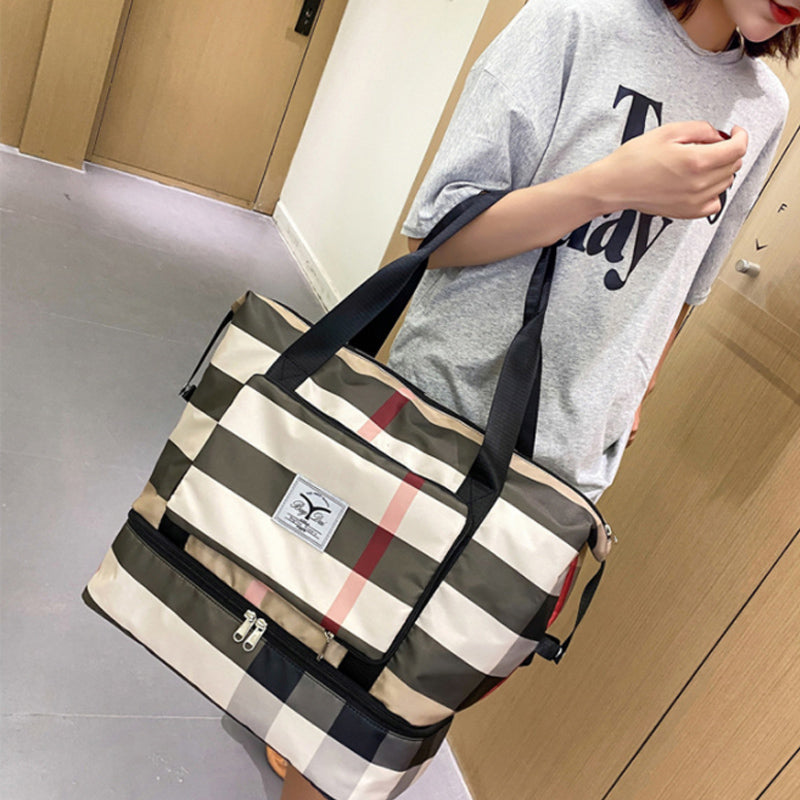 Befez | Classic Plaid Luggage Bag Extra Large