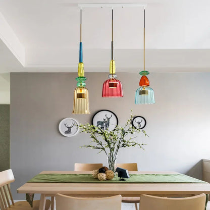 Round Glass Pendant Ceiling Light
