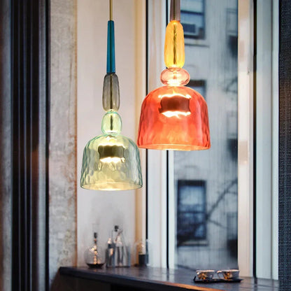 Round Glass Pendant Ceiling Light